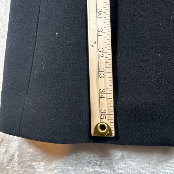 J.CREW Wool Blend Size 0 Womens Large Button Black Long Sleeve Lined Peacoat - Picture 3 of 11